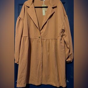 Bloomchic  peach NWT Blazer size 22/24